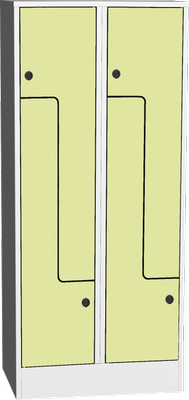 Šatní skříňky - dveře tvaru Z, HPL SZS_42_A_H