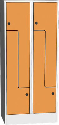 Šatní skříňky - dveře tvaru Z, HPL SZS_42_A_H - náhled